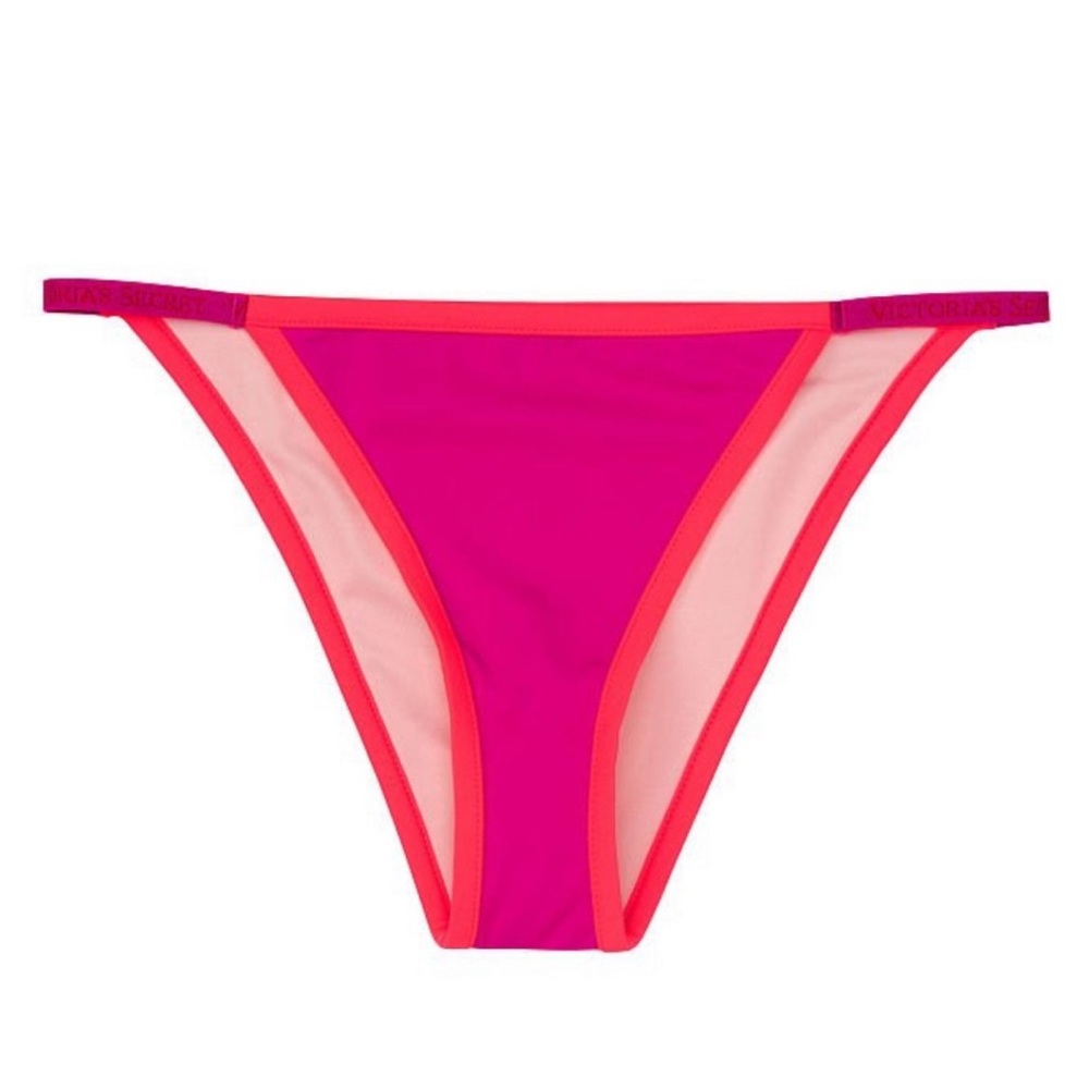 🍄 (L) Victoria's Secret Swim Logo Sydney Itsy Bikini Bottom